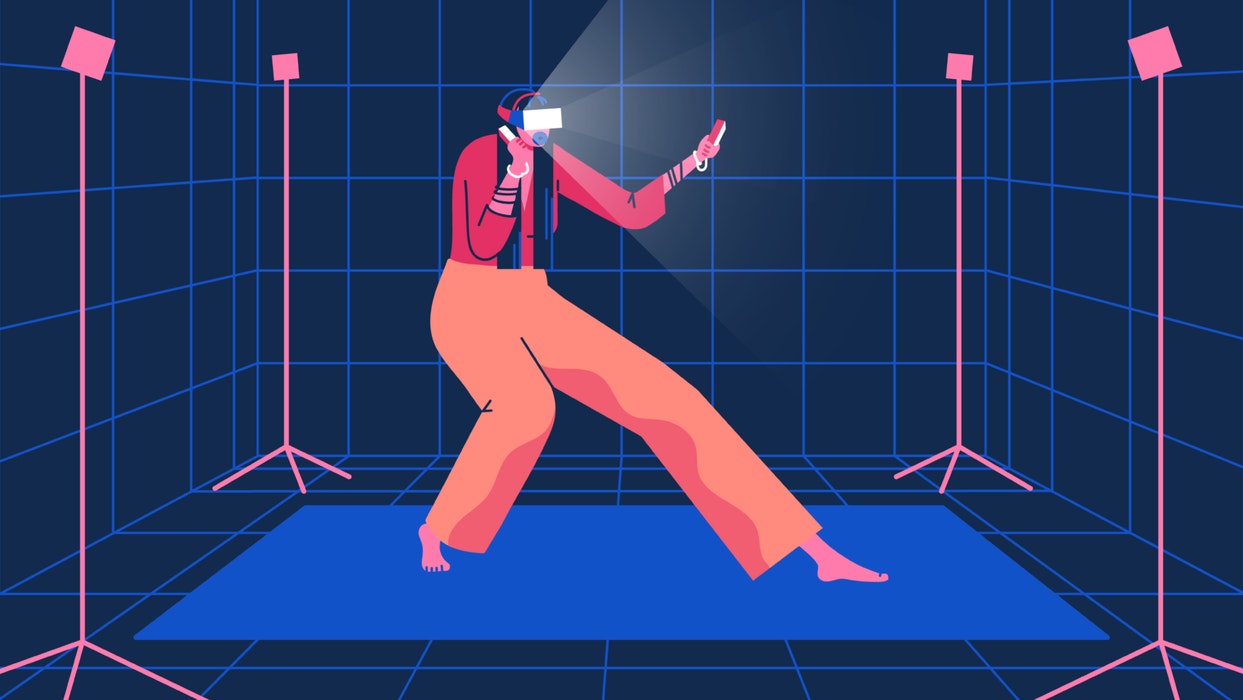 mixkit person wearing a vr mask in a virtual reality room 64 original large Wiesner-Media